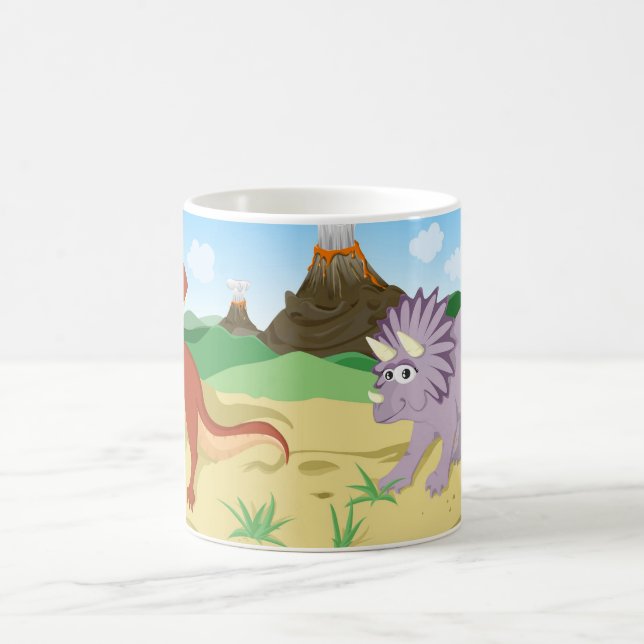 Mug Tyrannosaurus Rex et Tricératops (Centre)