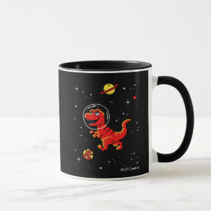 Mug Tyrannosaurus rouge Rex Dinos dans l'espace