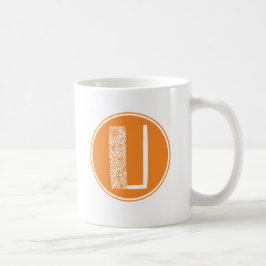 Mug U Monogramme floral initial