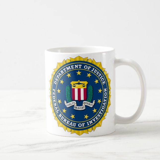 MUG U.S. MINISTÈRE DE LA JUSTICE - FBI (Droite)