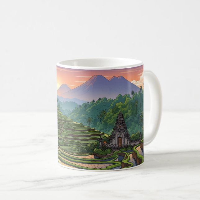 Mug Ubud Bali Indonésie Voyage (Devant droit)