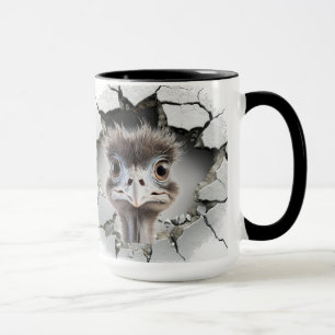 Mug UEM à l'intérieur d'un mur fissuré