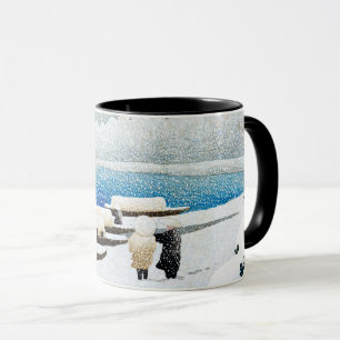 Mug ukiyoe [hasui] C27 Amanohashidate en Neige
