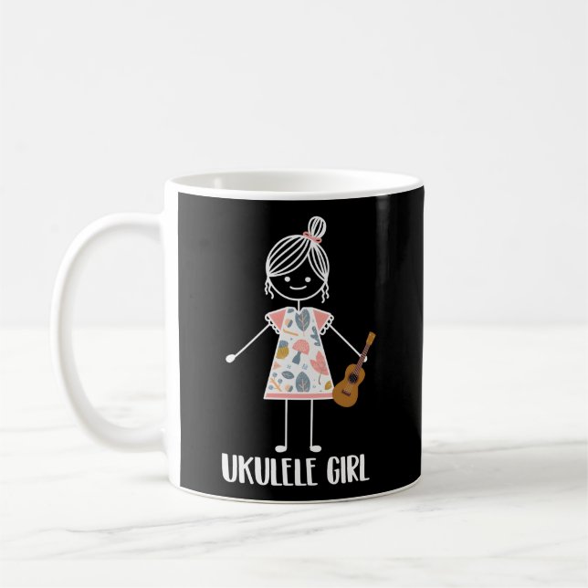 Mug Ukulele Ukulele Guitare Hawaii Musique Uke Ukulele (Gauche)