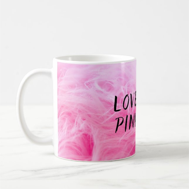 Mug Ultime fourrure Faux Rose Chaud (Gauche)