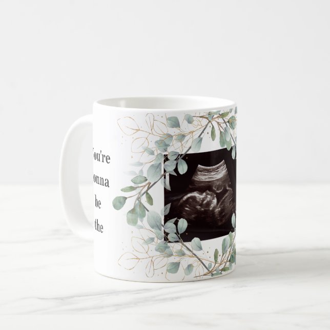 Mug Ultrasound Photo Folio Meilleur papa jamais neutre (Devant gauche)