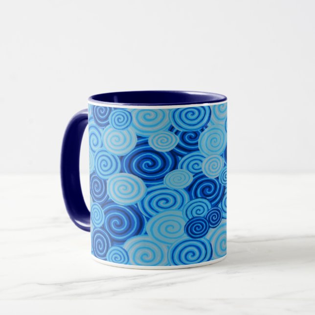 Mug Un beau tissu de Philip Jacobs, une bouge spirale (Devant gauche)