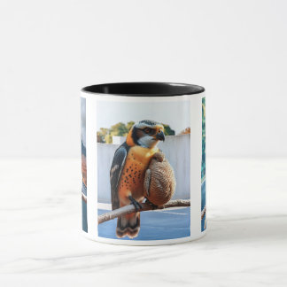 Mug Un bel oiseau perché sur une branche.