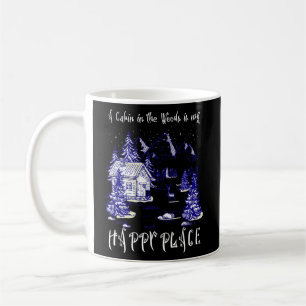 Mug Un Cabine Dans Les Bois Dans Mon Endroit Heureux