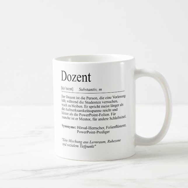 Mug Un cadeau d'étudiant, un étudiant (Droite)