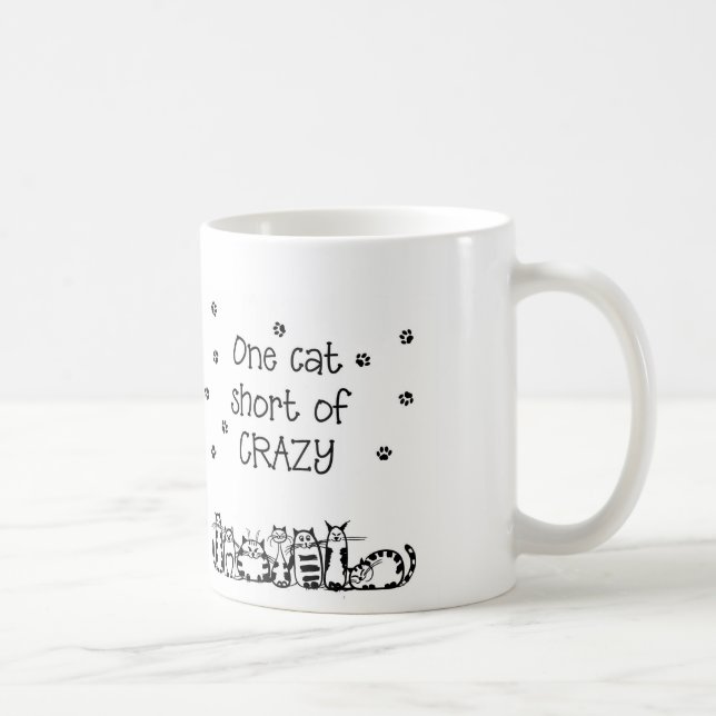 Mug Un chat court des cadeaux fous (Droite)