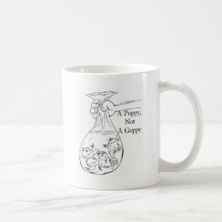Mug Un chiot, pas un sac de guppy des guppys