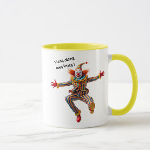 Mug Un clown très drôle avec son gros nez rouge.