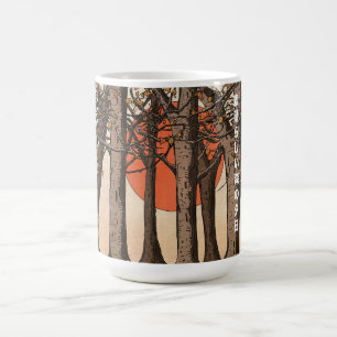 Mug Un coucher de soleil merveilleux en forêt