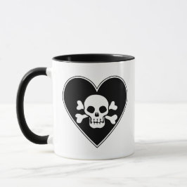 Mug Un crâne mignon dans le coeur