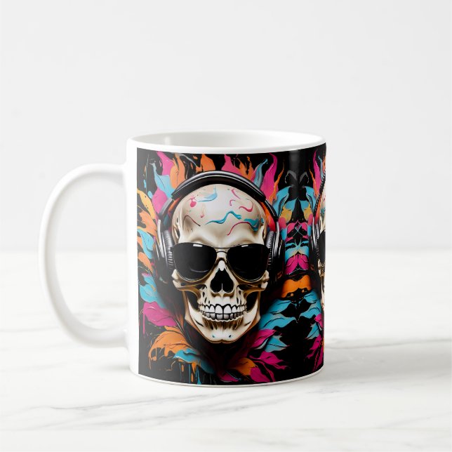 Mug Un crâne musical sympa (Gauche)