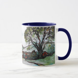 Mug Un croquis d'un village britannique idyllique