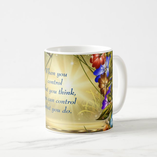 Mug Un devis Inspiré Pour Donner Plus De Puissance À V (Devant droit)