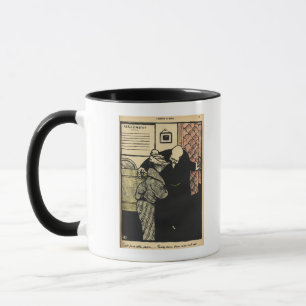 Mug Un digne homme conduit une jeune femme dans le