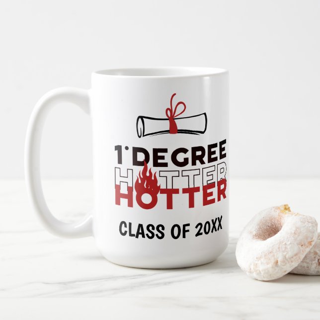 Mug Un diplôme Hotter Graduation (Avec donut)