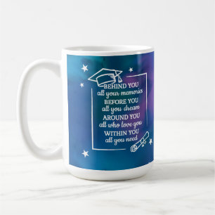 Mug Un diplôme inspirant pour elle sur l'aquarelle ble