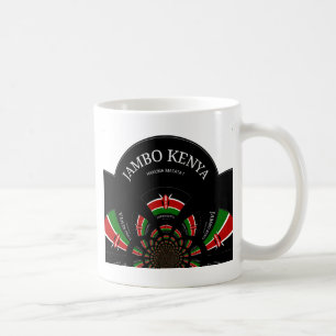 Mug Un drapeau kényan inspiré Jambo Bienvenue