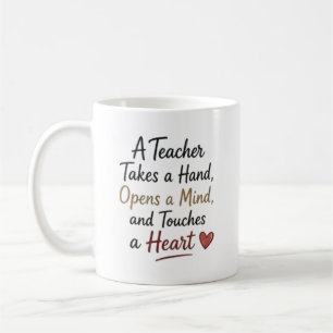 Mug Un enseignant prend la main, ouvre un esprit Perso