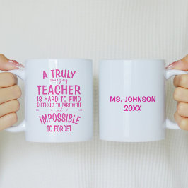 Mug Un enseignant vraiment Extraordinaire Hot Pink Cof