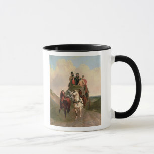 Mug Un entraîneur et quatre sur une route ouverte