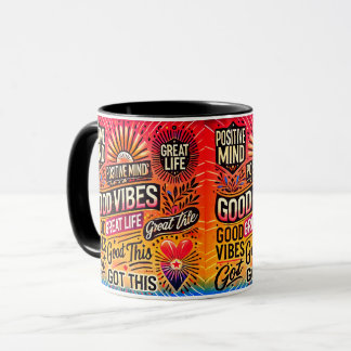 Mug Un Esprit Positif, Une Vie Magnifique, A Compris Ç