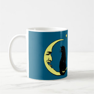 Mug Un Français vintage dans la lune et le chat