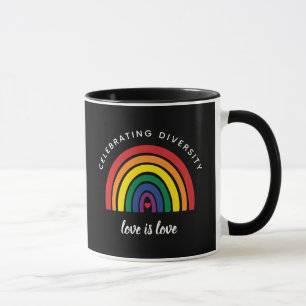 Mug Un Gay pride LGBT célèbre la diversité L'amour est