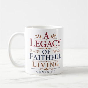 Mug Un héritage de vie fidèle Réflexion des Écritures