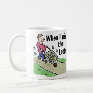 Mug Un homme de design gagnant de loterie avec le rang