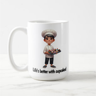 Mug Un joyeux chef pâtissier Posing pour la caméra