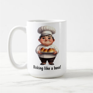 Mug Un joyeux chef pâtissier Posing pour la caméra