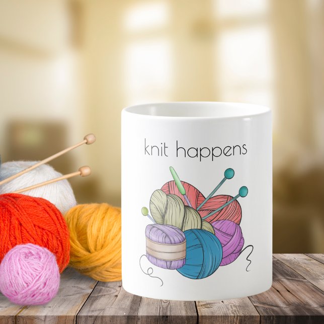 Mug Un Knit Humoristique Se Produit (Créateur téléchargé)