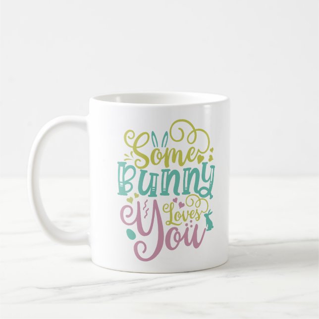 Mug Un Lapin T'Aime Pâques (Gauche)