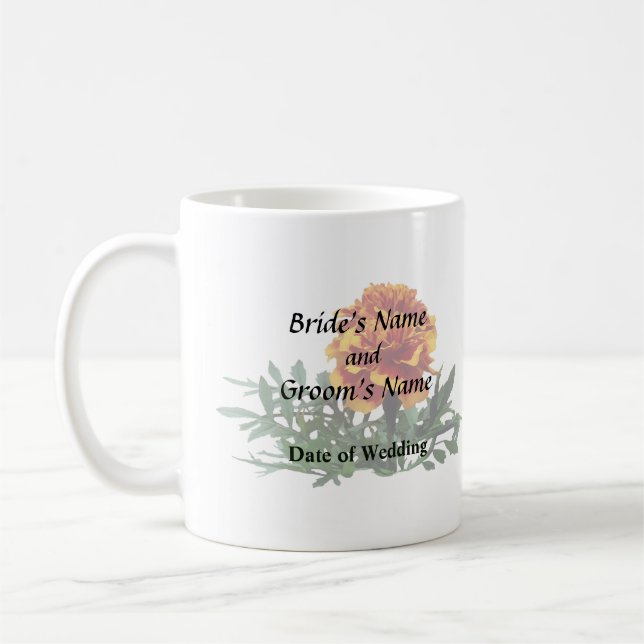 Mug Un Marigold orange avec pourboires jaunes (Gauche)