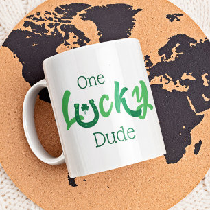 Mug Un mec chanceux   Personnalisable St Patrick's Day