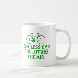 Mug Un moins de voiture polluant l'air