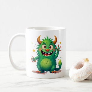 Mug Un Monstre Vert Gourmand : Un Compagnon Amical