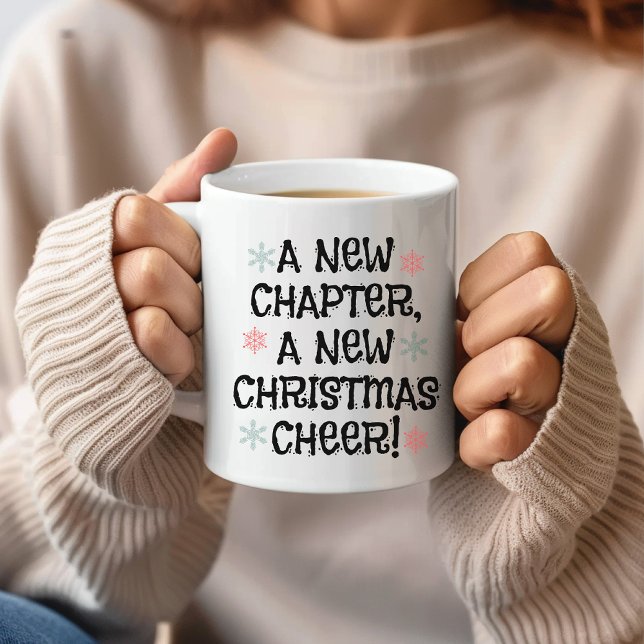 Mug Un Nouveau Chapitre, Une Nouvelle Fête De Noël ! M (christmas mug, christmas vibes, thanksgiving, christmas decor, holiday mug, festive gift, christmas)