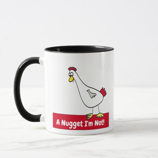 Mug Un Nugget que je ne suis pas ! Végétarien (Gauche)