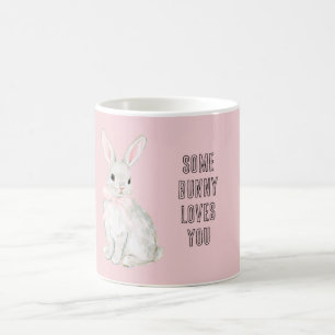 Mug Un petit lapin vous aime Arc rose