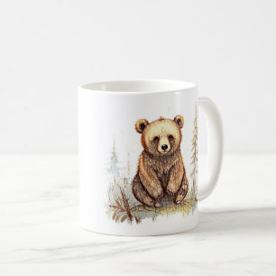 Mug Un petit ours mignon - Design artistique d'illustr