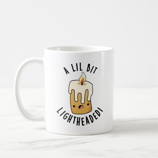 Mug Un Petit Peu Lumière Tête Funny Chandelles Puns (Gauche)