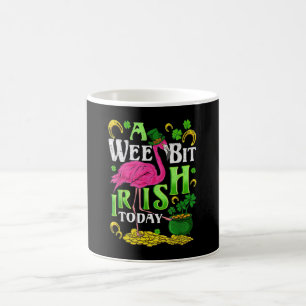 Mug Un peu d'irlandais aujourd'hui Flamant rose de la 