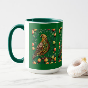 Mug Un pochoir de perdrix dans un poirier