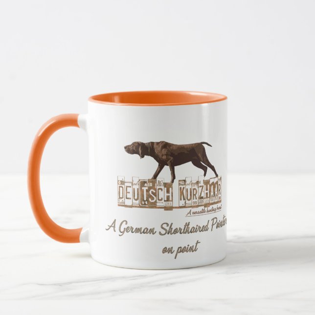 Mug Un pointeur allemand à courte portée sur le point (Gauche)